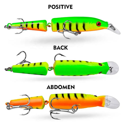 10.5cm sea fishing Luya Bionic bait Luya 9.2g Luya bait double section fish bait DW1217 Lureswholesale