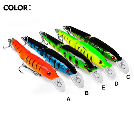 10.5cm sea fishing Luya Bionic bait Luya 9.2g Luya bait double section fish bait DW1217 Lureswholesale