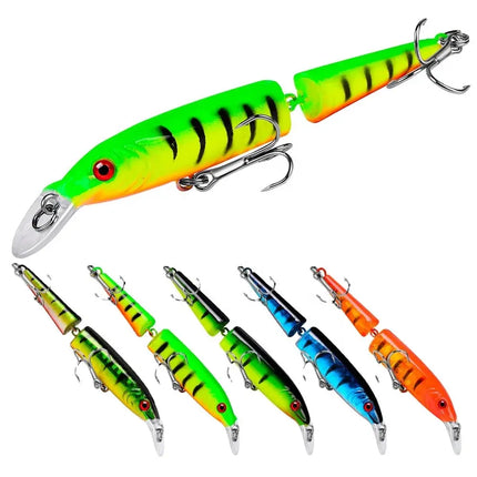 10.5cm sea fishing Luya Bionic bait Luya 9.2g Luya bait double section fish bait DW1217 Lureswholesale