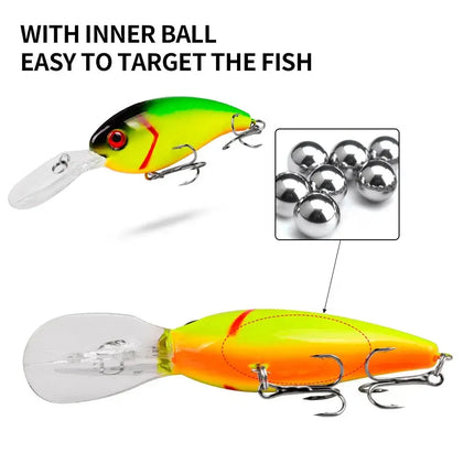 10CM-14.19G plastic bait Rock little Fat Luya Bait fishing tackle shop stock 6# hook DHC006 Lureswholesale