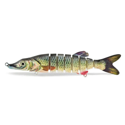 125mm Wobblers Fishing Lures Multi Jointed Swimbait 8 Segment Crankbait Hard Artificial Bait Pike Bass Fishing Tackle Lureswholesale