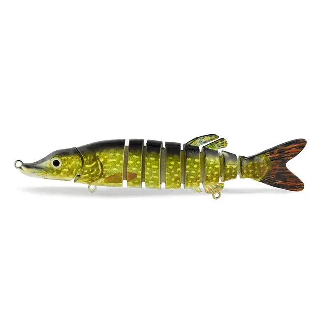 125mm Wobblers Fishing Lures Multi Jointed Swimbait 8 Segment Crankbait Hard Artificial Bait Pike Bass Fishing Tackle Lureswholesale