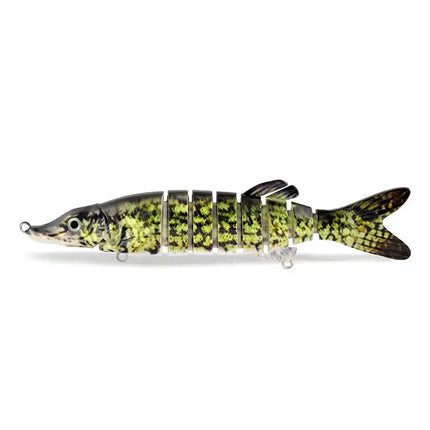 125mm Wobblers Fishing Lures Multi Jointed Swimbait 8 Segment Crankbait Hard Artificial Bait Pike Bass Fishing Tackle Lureswholesale