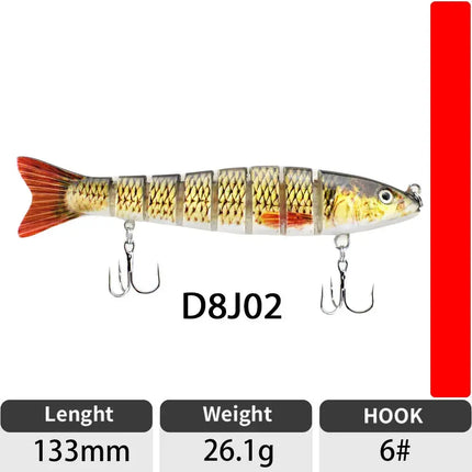 130mm/28.5g hard plastic berkley gulp lifelike saltwater lures fishing lure bait trout segmented swimbait Lureswholesale