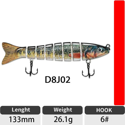 130mm/28.5g hard plastic berkley gulp lifelike saltwater lures fishing lure bait trout segmented swimbait Lureswholesale