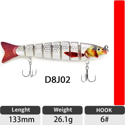 130mm/28.5g hard plastic berkley gulp lifelike saltwater lures fishing lure bait trout segmented swimbait Lureswholesale