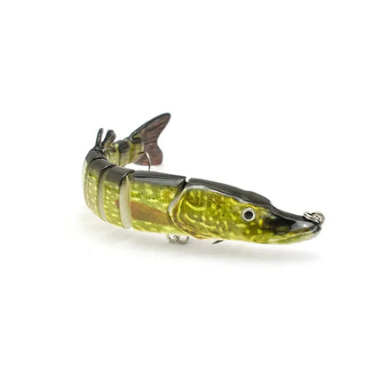 15cm 26g 9-segement Swimbait Pike Wobblers Crankbait Fishing Lure Multi Jointed Hard Plastic ABS Lures Lureswholesale