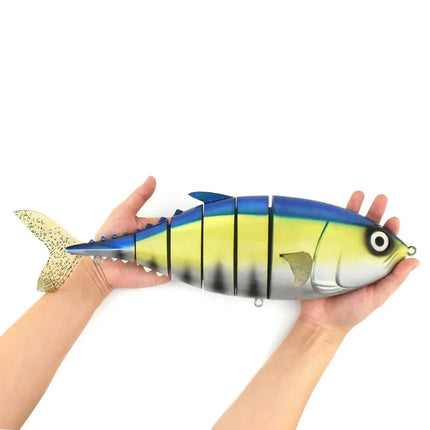 16inch 1kg Super Big Segmented Tuna Swimbait Hard Plastic ABS Lures Saltwater Tuna Trolling Fishing Bait Lureswholesale