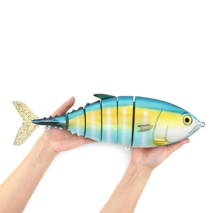 16inch 1kg Super Big Segmented Tuna Swimbait Hard Plastic ABS Lures Saltwater Tuna Trolling Fishing Bait Lureswholesale