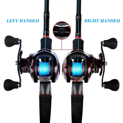 18+1 BB Waterproof Baitcasting Reel 7.1:1 High Speed Bait Casting Fishing Reel with Magnetic Brake Left Right Hand Lureswholesale