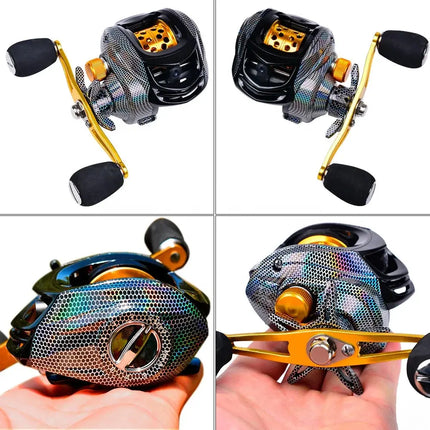 18+1BB Baitcasting Fishing Reel Waterproof Metal Spool 7.2:1 High Speed Bait Casting Reel with Magnetic Brake Lureswholesale