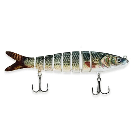 2024 Best Seller Fishing Lure Eight Segmented Fishing Lures Solid Head Plastic Shad Swim Baits Lureswholesale