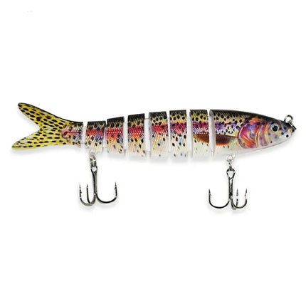 2024 Best Seller Fishing Lure Eight Segmented Fishing Lures Solid Head Plastic Shad Swim Baits Lureswholesale