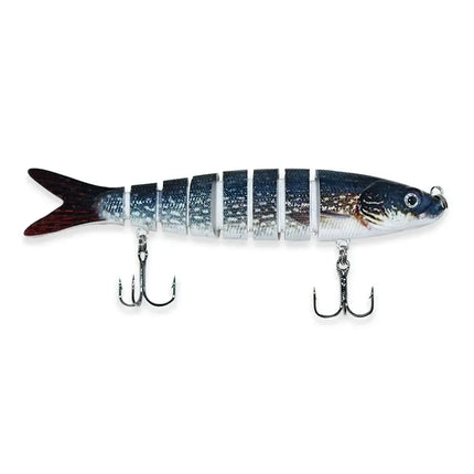 2024 Best Seller Fishing Lure Eight Segmented Fishing Lures Solid Head Plastic Shad Swim Baits Lureswholesale