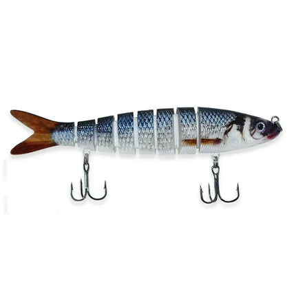 2024 Best Seller Fishing Lure Eight Segmented Fishing Lures Solid Head Plastic Shad Swim Baits Lureswholesale