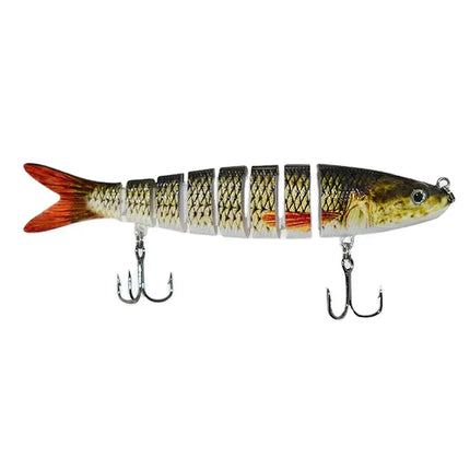 2024 Best Seller Fishing Lure Eight Segmented Fishing Lures Solid Head Plastic Shad Swim Baits Lureswholesale