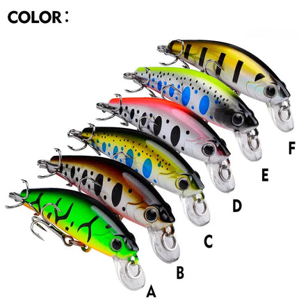 3D Eyes Artificial Bait Sinking Fishing Lure 10# Hook 5.6cm 6.8g Minnow Fishing Lure Hard Artificial Swimbait Wholesale Lureswholesale