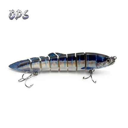 3pcs in Box set package oem package tackle hard fishing lures 8 Jointed swimbait fishing lures tackle lures loach oem factory Lureswholesale