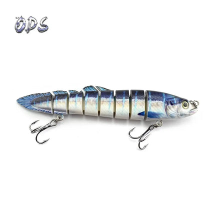 3pcs in Box set package oem package tackle hard fishing lures 8 Jointed swimbait fishing lures tackle lures loach oem factory Lureswholesale