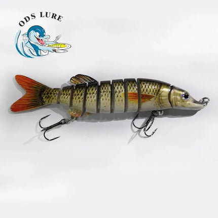 3pcs in box package Fishing Lure Multi Jointed Hard Bait Lifelike joint bait Pike 8 Segments Swimbait Fishing Lure Lureswholesale