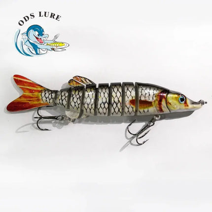 3pcs in box package Fishing Lure Multi Jointed Hard Bait Lifelike joint bait Pike 8 Segments Swimbait Fishing Lure Lureswholesale