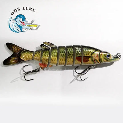 3pcs in box package Fishing Lure Multi Jointed Hard Bait Lifelike joint bait Pike 8 Segments Swimbait Fishing Lure Lureswholesale