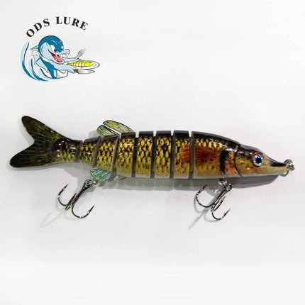 3pcs in box package Fishing Lure Multi Jointed Hard Bait Lifelike joint bait Pike 8 Segments Swimbait Fishing Lure Lureswholesale