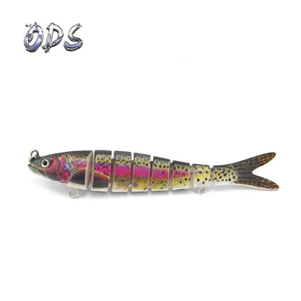 3pcs in box package Fishing Lure Multi Jointed Hard Bait Lifelike joint bait Wobblers 8 Segments Swimbait Fishing Lure Lureswholesale