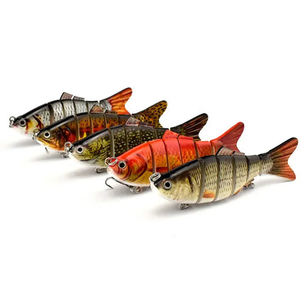 3pcs in box package factory direct hard lures best swimbait Popular New Design Solid Head Multi Jointed Fishing lures Lureswholesale