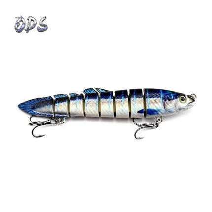 3pcs in box package loach Fishing Lure Multi Jointed Hard Bait Lifelike joint bait Wobblers 8 Segments Swimbait Fishing Lure Lureswholesale