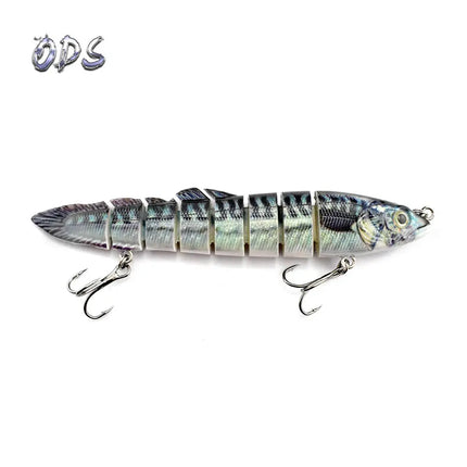 3pcs in box package loach Fishing Lure Multi Jointed Hard Bait Lifelike joint bait Wobblers 8 Segments Swimbait Fishing Lure Lureswholesale