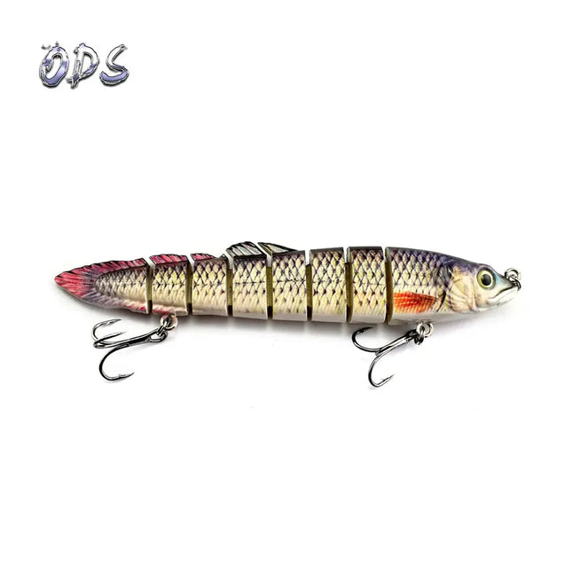 3pcs in box package loach Fishing Lure Multi Jointed Hard Bait Lifelike joint bait Wobblers 8 Segments Swimbait Fishing Lure Lureswholesale