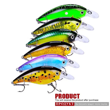 7.6cm sea fishing Lua plastic bait PRO BEROS Minnow Hard Bait 10.18g Crank lures Lureswholesale