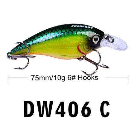 7.6cm sea fishing Lua plastic bait PRO BEROS Minnow Hard Bait 10.18g Crank lures Lureswholesale