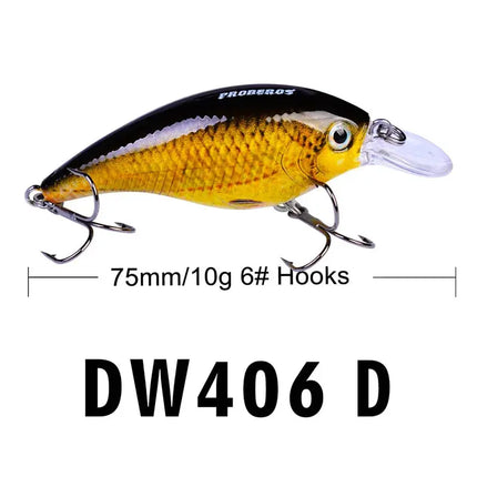 7.6cm sea fishing Lua plastic bait PRO BEROS Minnow Hard Bait 10.18g Crank lures Lureswholesale