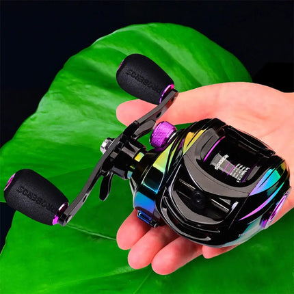 9+1 BB Waterproof Saltwater Fishing Reels High Speed Carretilha Pesca Baitcasting Reels with Magnetic Brake System Lureswholesale