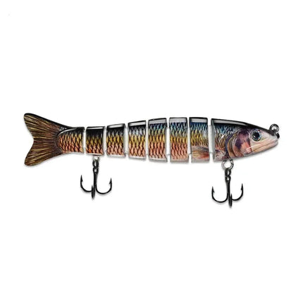 ABS plastic hard multi joint fishing lure, 4-section jointed bait, bionic fishing bait 13cm and 30g sea water swim bait Lureswholesale