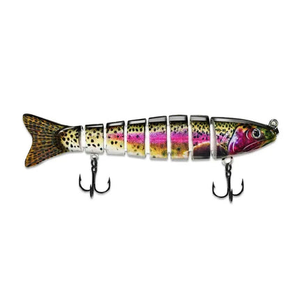 ABS plastic hard multi joint fishing lure, 4-section jointed bait, bionic fishing bait 13cm and 30g sea water swim bait Lureswholesale