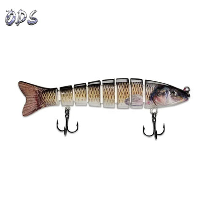 ABS plastic hard multi joint fishing lure, 4-section jointed bait, bionic fishing bait 13cm and 30g sea water swim bait Lureswholesale