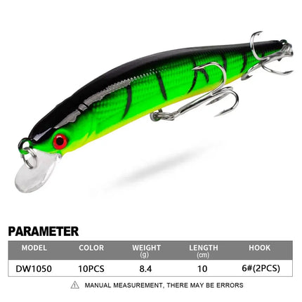 Artificial Minnow Fishing Lures 10cm 8.4g Rattling Crankbait Professional Pesca Isca Bait Wobblers Lureswholesale