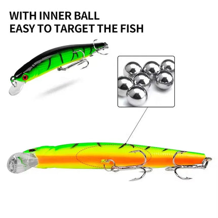 Artificial Minnow Fishing Lures Crankbait for Trout Catfish Musky Bluegill Fishing Plug Lureswholesale