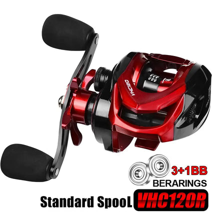 Baitcasting Fishing Reel 8kg Max Drag Power 7.2:1 Magnetic Metal Spool Casting Reel Fishing Tackle Wholesale Lureswholesale