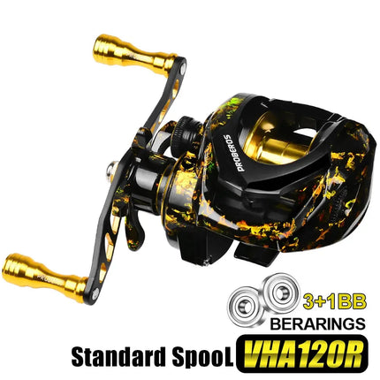 Baitcasting Fishing Reel 8kg Max Drag Power High Speed 7.2:1 Baitcasting Wheel Saltwater Freshwater Fishing Reel Lureswholesale