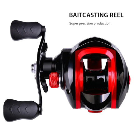 Baitcasting Fishing Reel Waterproof Left Right Hand Metal Spool 7.2:1 High Speed Bait Casting Reel with Magnetic Brake Lureswholesale