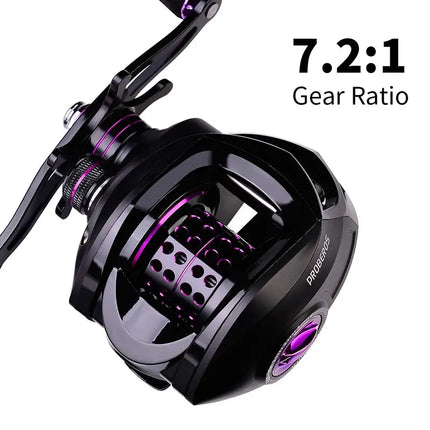 Baitcasting Reel Sea Fishing Reels Carbon Shell 7.2:1 Gear Ratio 10KG Max Drag High Speed Drag Casting Fishing Wheel Lureswholesale