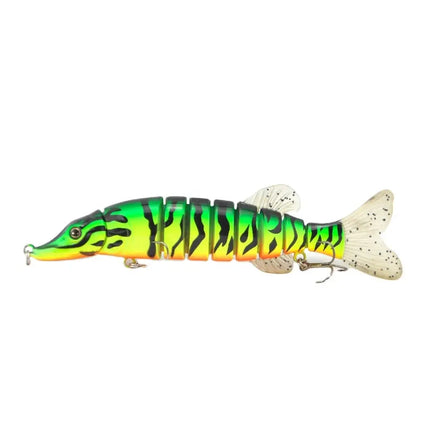 Best Product Prize Adwarded At China Fish Super Flexible 9 segmented Pike Muskie lure 8" Pike Walleye Fishing Lures Lureswholesale