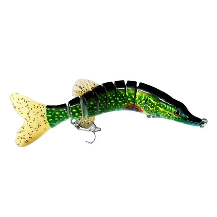 Best Product Prize Adwarded At China Fish Super Flexible 9 segmented Pike Muskie lure 8" Pike Walleye Fishing Lures Lureswholesale