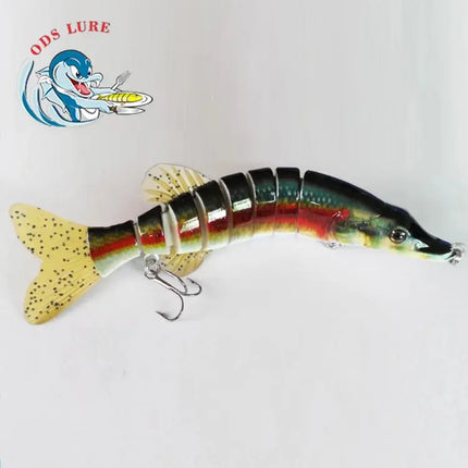 Best Product Prize Adwarded At China Fish Super Flexible 9 segmented Pike Muskie lure 8" Pike Walleye Fishing Lures Lureswholesale