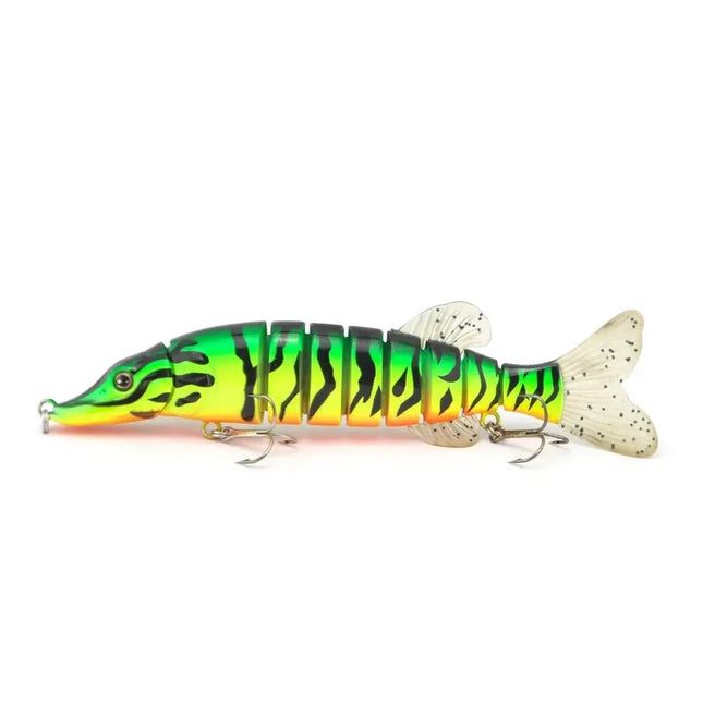 Best Product Prize Adwarded At China Fish Super Flexible 9 segmented Pike Muskie lure 8" Pike Walleye Fishing Lures Lureswholesale