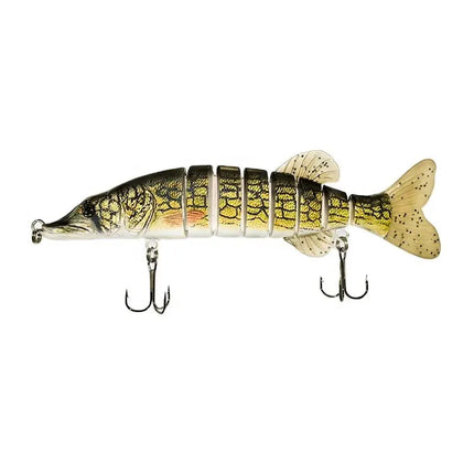 Best Product Prize Adwarded At China Fish Super Flexible 9 segmented Pike Muskie lure 8" Pike Walleye Fishing Lures Lureswholesale